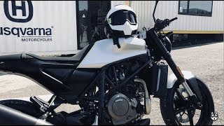 Husqvarna Vitpilen 701 Unboxing First run Engine Sound and test ride  Video by Huskyge [upl. by Marita]