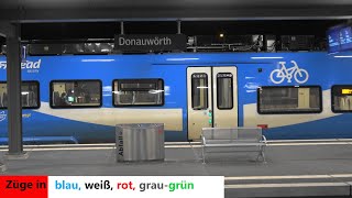 Donauwörth DBRegio DBFernverkehr GoAhead Bayern Agilis [upl. by Owena]