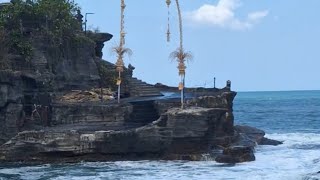 Tenah Lot Temple sea side at Bali Indonesia [upl. by Avelin11]