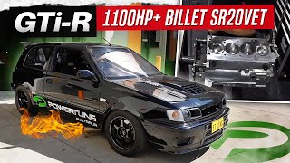 AKINS NISSAN GTiR  SR20VET BILLET ENGINE BUILD  DYNO RESULTS  1100HP [upl. by Noived829]