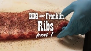 BBQ with Franklin Pork Ribs part 1 [upl. by Nairehs]