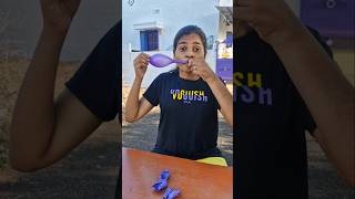 Balloon Blowing Challange 🎈😱TomampJerry 🤣 DiyaIshwarya shorts viralvideo [upl. by Doersten933]