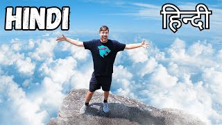 Spending 24 Hours On Top Of A Mountain in Hindi  Mrbeast Hindi  MrBeast [upl. by Felicle]