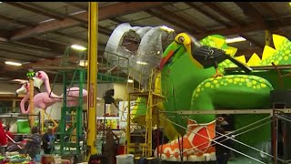 Floats are prepped days away from the 2024 Rose Parade [upl. by Odnumyer661]