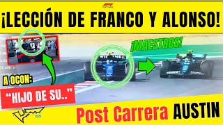 FRANCO COLAPINTO Y FERNANDO ALONSO ENSEÑAN COMO ADELANTAR LIMPIAMENTE EN F1 Y OCÓN ROBÓ LA FAST LAP [upl. by Durant447]