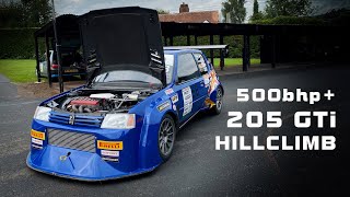 500bhp Peugeot 205 GTi HILLCLIMB [upl. by Ihana579]