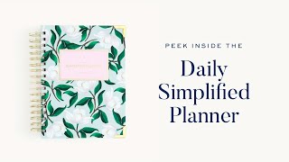 Peek Inside the 20242025 Daily Simplified Planner Simplified® by Emily Ley [upl. by Barbe]