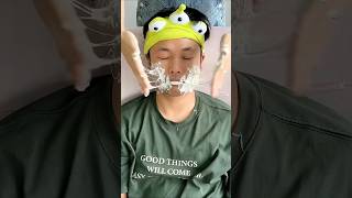 Eat soft and chewy colorful spiral gummies with skin care challenge day 6 candy asmr funny [upl. by Kcirdnekel]