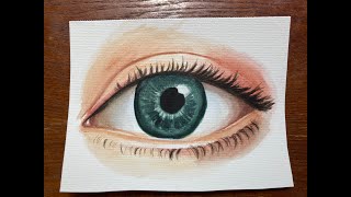 How to paint eye with watercolor [upl. by Darleen]