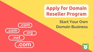 Apply For Domain Reseller Program  Become A Domain Reseller  Domain Business P2 [upl. by Samson199]