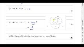 WST0101 Edexcel IAL S1 January 2022 Q1 Probability amp Venn Diagrams [upl. by Hctud390]