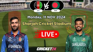 Cricket 24 Afghanistan vs Bangladesh 3rd ODI Live Match  AFG vs BAN Live [upl. by Attenauq638]