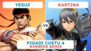 Pigadi Custu 4  Winners Semis  Yesuz Ryu vs Kartina Corrin [upl. by Vallonia]