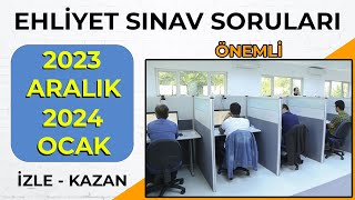 2023 Ehliyet Sınav Soruları  2023 ARALIK OCAK Çıkmış Ehliyet Soruları  Ehliyet Sınav Soruları Çöz [upl. by Camila]