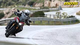 Yamaha MT09 Tracer 2015 Road Review in Greece onboard video [upl. by Onitnas]