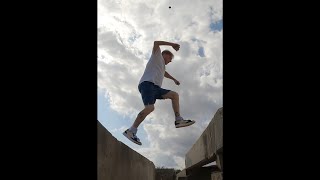 Extreme Footbag Stunt Over Dangerous GAP [upl. by Arrik]