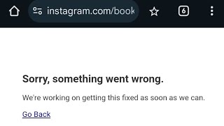 Sorry something went wrongWere working on getting this Fix Instagram website [upl. by Carli]