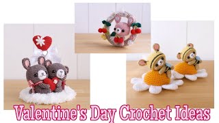 Valentines Day Crochet Ideas  Amigurumi Valentine Day Ideas From Pinterest [upl. by Notslar]