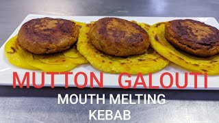 MUTTON GALOUTI KEBAB RECIPE  TUNDAY KEBAB CHEF SIKANDAR ALAM [upl. by Nrek]