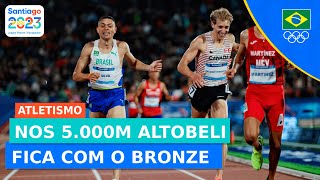 JOGOS PANAMERICANOS l NOS 5000M MASCULINO ALTOBELI HERDA BRONZE APÓS DESCLASSIFICAÇÃO [upl. by Ennaeiluj871]