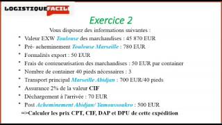 Exercices sur les Incoterms 2020 prix importcalcul Assurance CIF avec ou sans majoration 💪⚠️💼 [upl. by Mauldon]