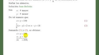 Baldor 1932 Problemas que se resuelven por ecuaciones simultáneas 👀😺😺 [upl. by Radferd]