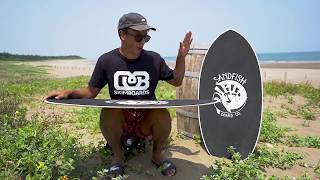 DB Skimboards Sandfish Pro Cruiser Review [upl. by Ardnasil]