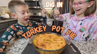 Chicken Pot Pie Using Leftover Thanksgiving Turkey [upl. by Riobard746]