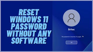 How to Reset Windows 11 Password Without Any Software [upl. by Akiehs]