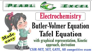 Easy way to understand ButlerVolmer Equation amp Tafel Equation with graphical representation [upl. by Linis962]