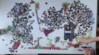 Birducopia by Charley Harper  Pomegranate art puzzle time lapse [upl. by Layney]