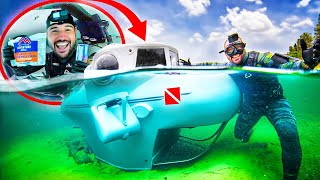 Mini SUBMARINE Catch amp Cook UNDERWATER New World Record [upl. by Lacee]