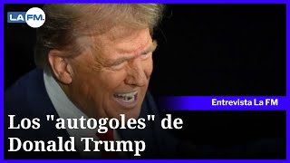 Los quotautogolesquot de Donald Trump en el primer debate con Kamala Harris [upl. by Tenej6]