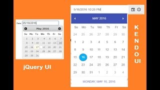 Kendo UI Date Picker amp DateTime Picker in ASPNET MVC [upl. by Kyred946]