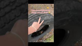 How To Get Water Out Of An Old Tire 🤔 interesting [upl. by Aretak]