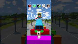 NOOB vs PRO vs HACKER vs HEROBRINE Car Jump Challenge 11 😁 🚗 shorts beamngdrive [upl. by Leonanie]