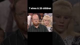 Polygamy debate  He has 7 wives amp 20 children  part4 judgejudy shorts [upl. by Micaela]