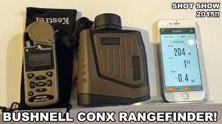 Bushnell ARC CONX Rangefinder Links to iPhone amp Kestrel [upl. by Amein]