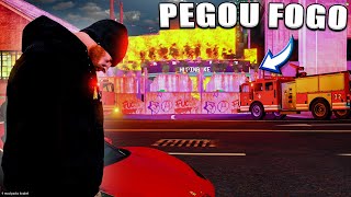 GTA 5  VIDA REAL  MINHA OFICINA DE MOTO PEGOU FOGO  593 [upl. by Iliak]