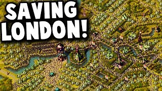 Saving ZOMBIE INFESTED London  They Are Billions 28 Years Later Custom Map Gameplay [upl. by Ado378]