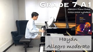 Grade 7 A1  Haydn  Allegro moderato from Sonata Hob XVI32  ABRSM Piano 20232024  Stephen Fung [upl. by Yelha]