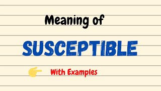 Daily vocabulary  Susceptible Meaning  Vocabgram [upl. by Deering240]