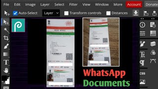 How to curretion WhatsApp image in photopeaphotopea mobilephotopea tutorial [upl. by Wilden121]