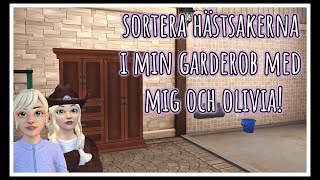 Sortera hästsakerna i min garderob med mig och Olivia [upl. by Tine]