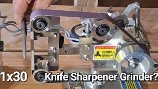 Pro Grade 1x30 Knife Sharpener Blade Grinder Toolcker Belt Tool Review sharpener sharp grinder [upl. by Kong]