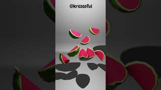 Jelly watermelon candiesshortsblender cgsatisfying [upl. by Macswan837]