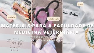 MATERIAIS QUE USO NA FACULDADE DE MEDICINA VETERINÁRIA [upl. by Fionnula]