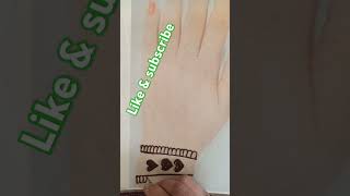 Trending simple mehndi designs  Sony name se tattoo mehandi design short video viral songs karwa [upl. by Elvera447]