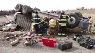 ShapPhoto truck rollover in Long Grove IL 31815 [upl. by Nylirehc]