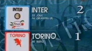 InterTorino 21 199495  90° minuto JonkSilenziOrlandini [upl. by Hollis35]